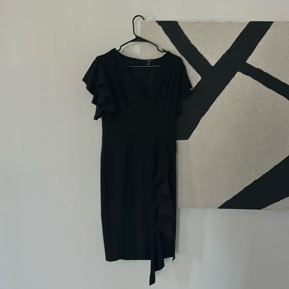 Knitee Black Midi Dress Size 12-14